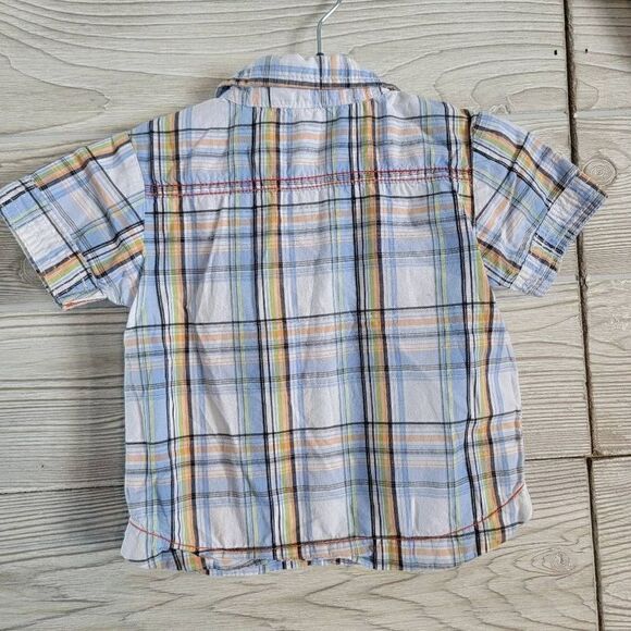 George Plaid Baby Button Down SZ 3-6 Month Pearl Snaps - Picture 5 of 5